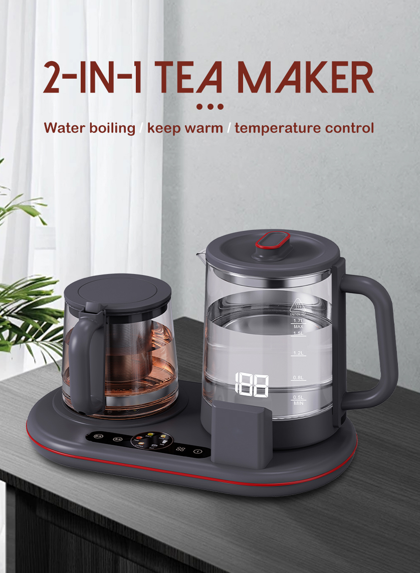 Pembuat Teh Samovar Pot Ganda