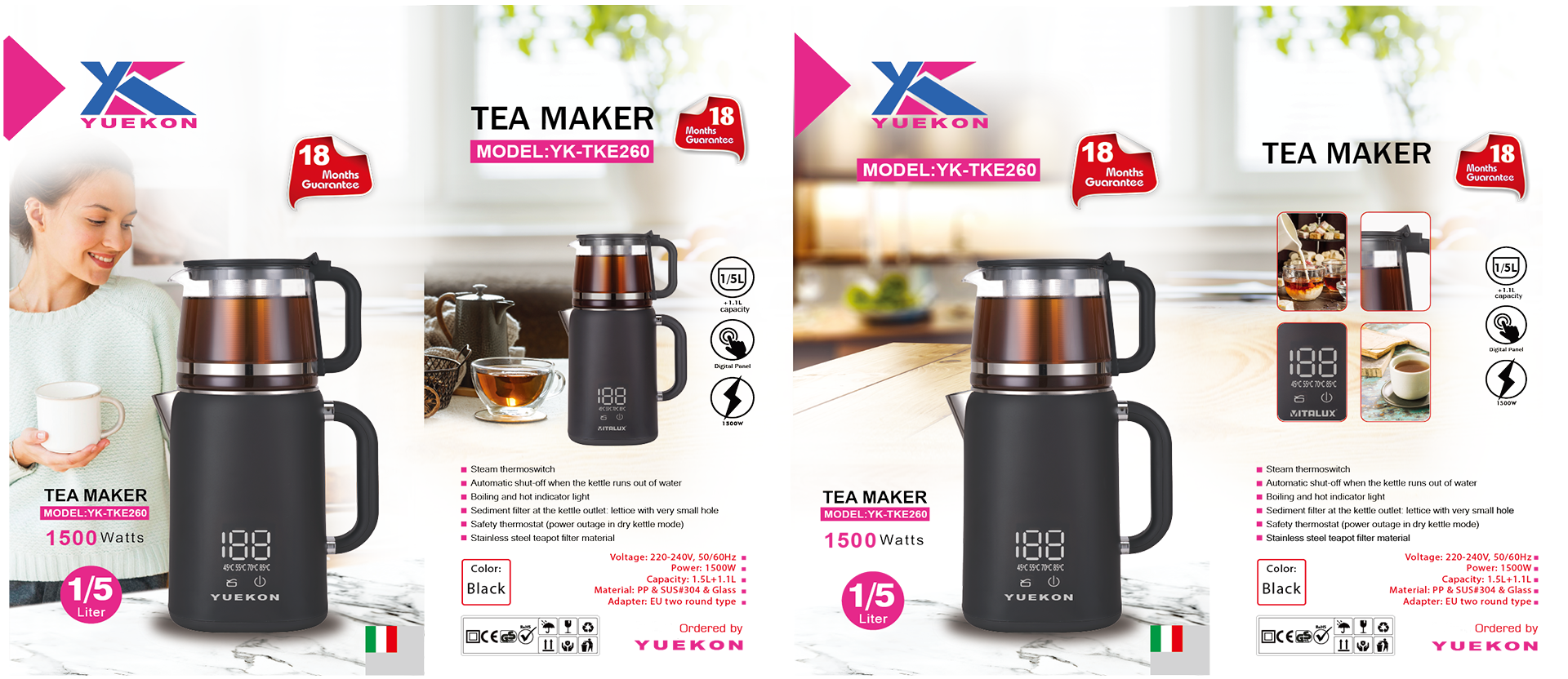 Pembuat Teh Ganda Samovar