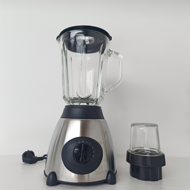 Mesin Memasak Pengolah Makanan Listrik Rumah Kelas Atas Blender Pembuat Jus Blender Makanan Baja Tahan Karat Pisau Kuat 4 Daun