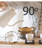 Pembuat Kopi Tuang Di Atas Ketel Listrik Kopi Leher Angsa Termostatik Otomatis Yang Dapat Disesuaikan Dengan Pegangan