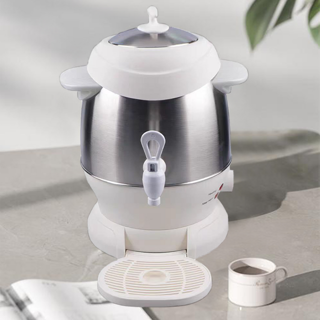 Peralatan Terlaris Pembuat Teh Turki Listrik Lapisan Ganda Set Pembuat Teh Samovar Arab dengan Ketel Listrik Keramik untuk Dapur