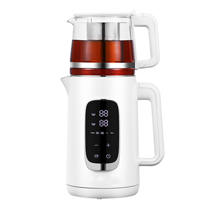 Layar Digital 1500W Pembuat Teh Teh Double Dall Cordless Kettle Dengan Kontrol dan Tampilan Sensitif Sentuh