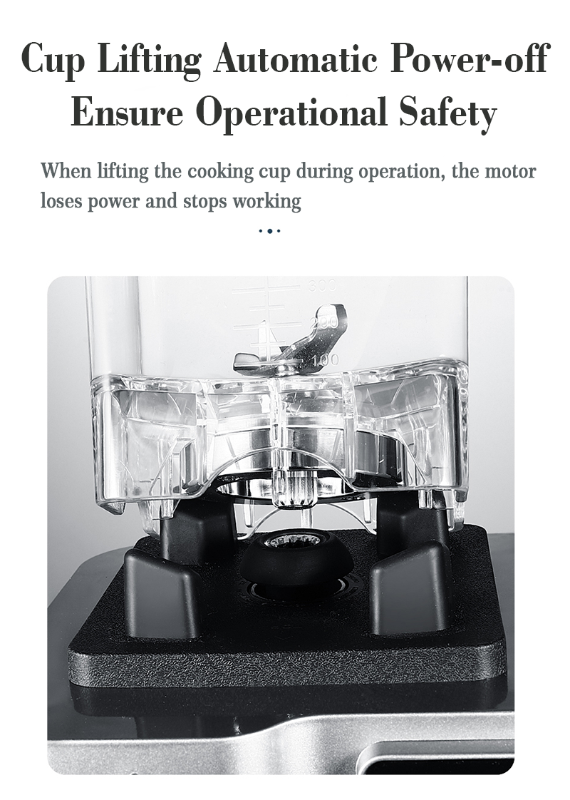 1800W Pengolah Makanan Besar Kuat Industri Multifungsi Smoothie Buah Kecepatan Tinggi Mixer Pengolah Makanan Listrik Dapur Rumah