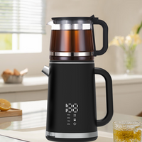 YUEKON APPLIANCES Kitchen Pembuat Teh Arab Set Ce RoHS Digital Keep Water Water Boiler Double Layer Digital Tea Maker 