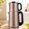 Double Stainless Steel Tea Pot Grade Food Turki 2 in 1 Electric Tea Machine Mesin Teh Bocor Ketel listrik dengan filter infuser 