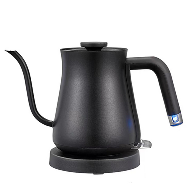 Peralatan Rumah Tangga Portabel 0,7L 1350W Pemanasan Cepat Tuangkan Ketel Kopi Teko Kopi Leher Angsa untuk Pembuatan Bir Kopi Teh