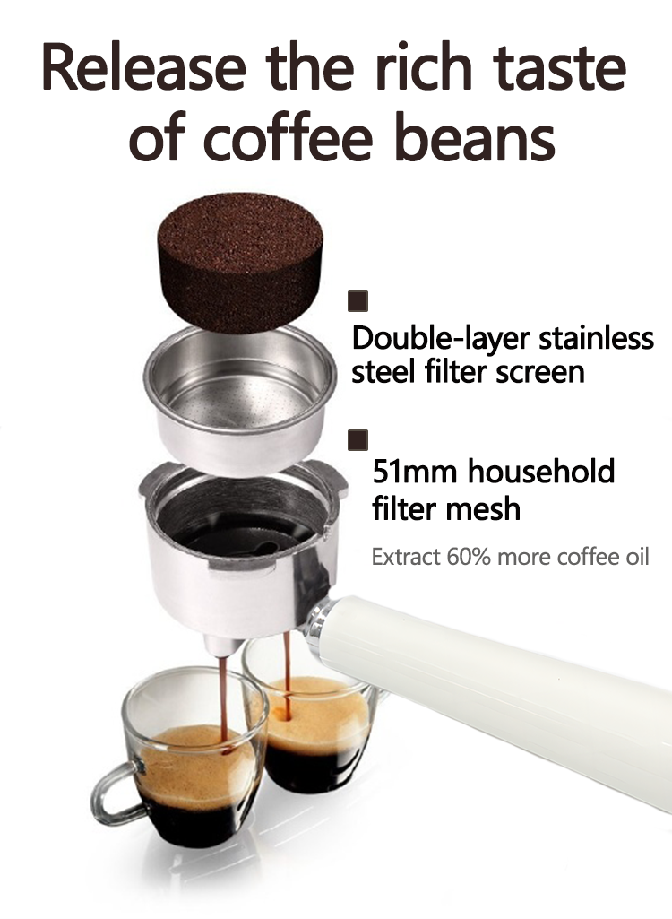 20 Bar Profesional Rumah Otomatis 2 In 1Semi Otomatis Kafetera Cappuccino Pembuat Kopi Komersial/Mesin Espresso
