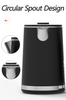 YUEKON APPLIANCES Kitchen Pembuat Teh Arab Set Ce RoHS Digital Keep Water Water Boiler Double Layer Digital Tea Maker 