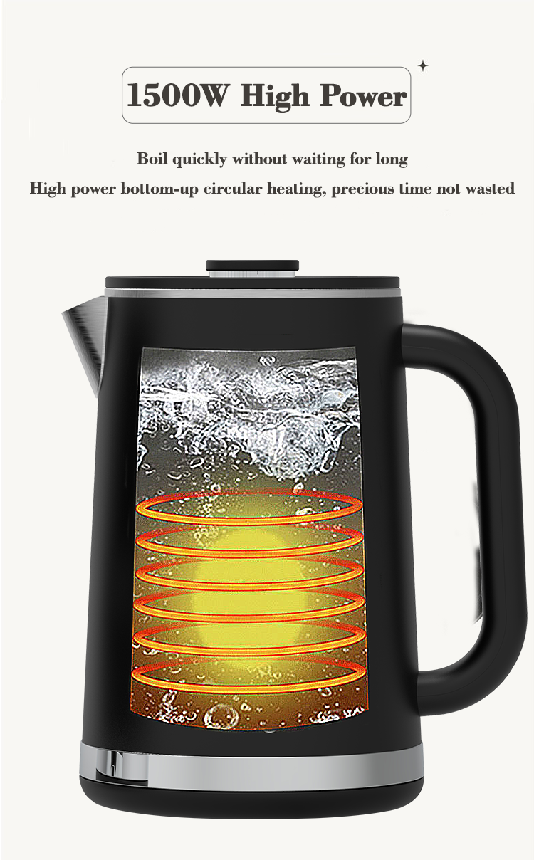 YUEKON APPLIANCES Kitchen Pembuat Teh Arab Set Ce RoHS Digital Keep Water Water Boiler Double Layer Digital Tea Maker 
