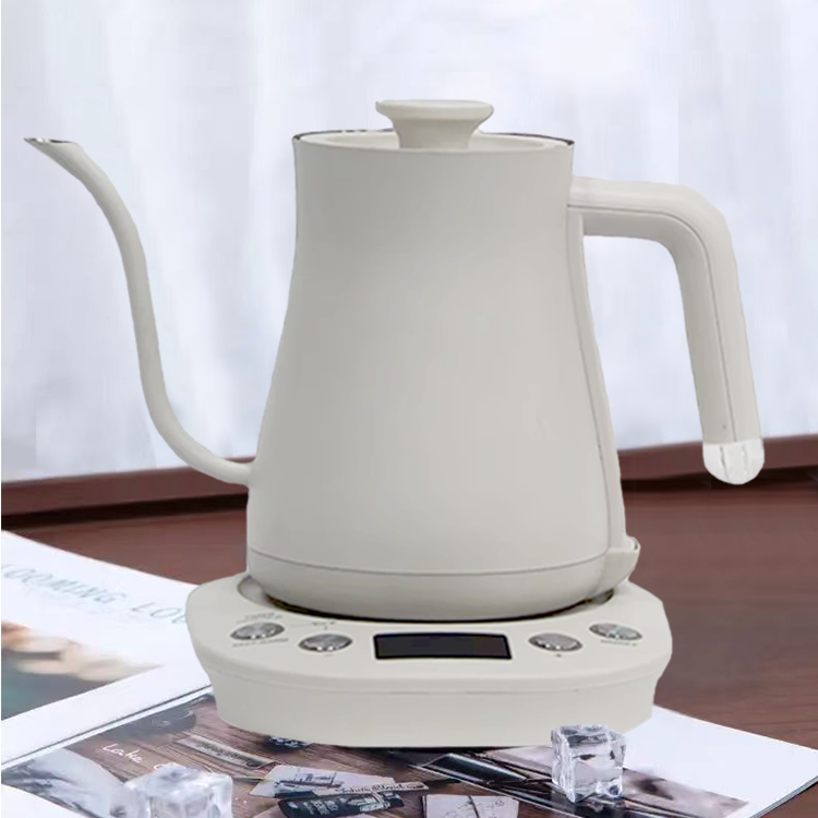 Pembuat Kopi Tuang Di Atas Ketel Listrik Kopi Leher Angsa Termostatik Otomatis Yang Dapat Disesuaikan Dengan Pegangan