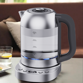 Tahan Lama Tetap Hangat Kualitas Tinggi 2.0l Kaca Digital Ketel Teh Listrik Air Panas Pembuat Teh Cepat Lampu Led 
