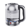 Mesin Pembuat Teh Ketel Listrik dengan Teko Teh Kopi Kaca Pemanas Hangat 1850W Ketel Kendi Kaca Listrik Portabel Mendidih Cepat 