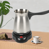 Mesin Pembuat Kopi Arab Turki Warna Perak Espresso Mocha 0,5l Ketel Kopi Baja Tahan Karat Kecil Dengan Pegangan