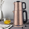 Double Stainless Steel Tea Pot Grade Food Turki 2 in 1 Electric Tea Machine Mesin Teh Bocor Ketel listrik dengan filter infuser 