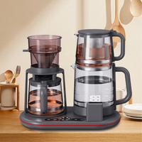 Ketel Digital cerdas 3-in-1 Kontrol Sentuh Pengaturan Suhu Panel Kontrol Cerdas Ketel Pembuatan Kopi dan Teh Keluarga