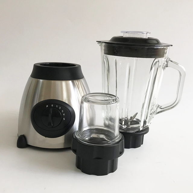 Mesin Memasak Pengolah Makanan Listrik Rumah Kelas Atas Blender Pembuat Jus Blender Makanan Baja Tahan Karat Pisau Kuat 4 Daun
