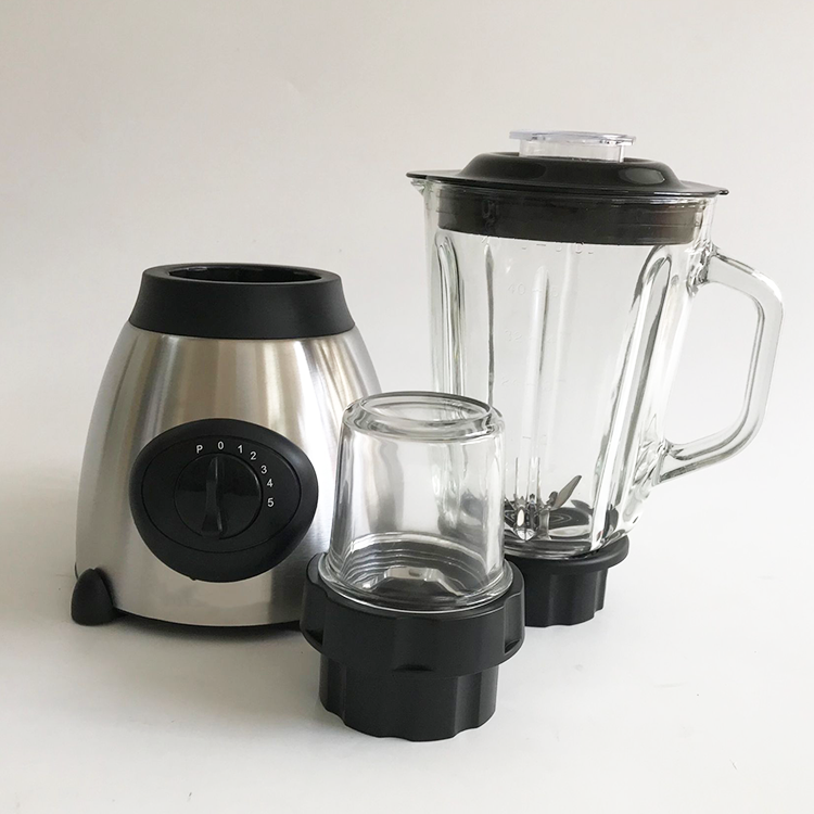 Mesin Memasak Pengolah Makanan Listrik Rumah Kelas Atas Blender Pembuat Jus Blender Makanan Baja Tahan Karat Pisau Kuat 4 Daun