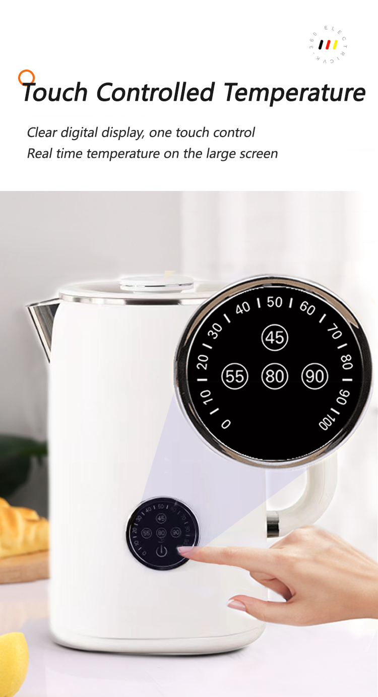 Diskon Besar Ketel Listrik Baja Tahan Karat 1.7/2,8L Samovar Ketel Air Pembuat Teh Turki Ganda dengan Set Pot Teh 1,1L