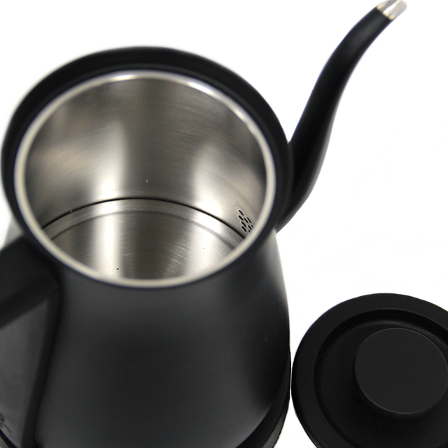 Teko Teh Kopi Baja Tahan Karat 600Ml 1200W Tuang Di Atas Ketel Kopi Ketel Listrik Leher Angsa