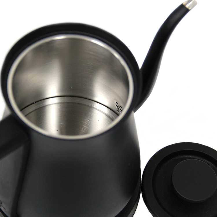 Teko Kopi Baja Tahan Karat 600Ml Tuang Di Atas Ketel Kopi Leher Angsa Listrik Pembuatan Bir Espresso