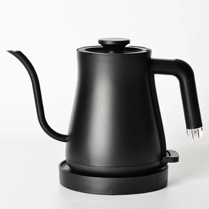 Teko Teh Kopi Baja Tahan Karat 600Ml 1200W Tuang Di Atas Ketel Kopi Ketel Listrik Leher Angsa