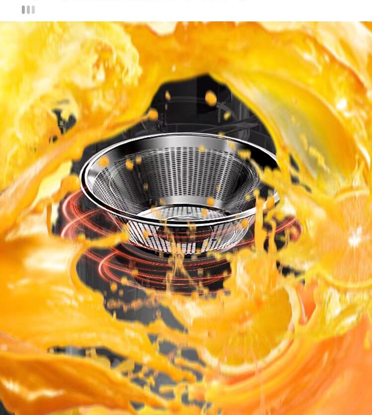 Mesin Ekstraktor Komersial 250W Pembuat Jus Buah Baja Tahan Karat Mesin Press Dingin Pembuat Jus Sentrifugal Lambat Pengunyah untuk Sayuran Buah