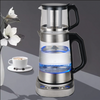 Ketel Listrik Samovar Kaca Pintar Kontrol Suhu Digital Menjaga Teh Hangat Baja Tahan Karat Ketel Teh Turki Persia 