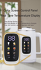 Desain Baru Teh Pot Digital 1.5L+1.1L Turki Samovar Kettle Pembuat Teh Listrik Set Panel Kontrol Layar Warna Otomatis