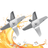Mesin Memasak Bilah Mixer Komersial Bagian 304 Bagian Mixer Penggantian Stainless Steel untuk Blade Juicer Rumah Tangga 
