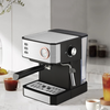 Pembuat Kopi Italia Otomatis Komersial 850W 20Bar Mesin Pembuat Kopi Tetes Espresso dengan Meteran Tekanan, Baki Tetes Steamer