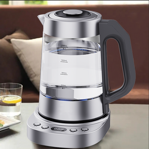 Dapur Populer 1.7l Rusia Ketel Kaca Listrik Samovar Ketel Air Pembuat Teh Ketel Listrik