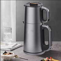 Alat Dapur Terlaris Pembuat Teh Samovar Turki Listrik Untuk Ketel Teh 2.0l Dengan Pot Teh 