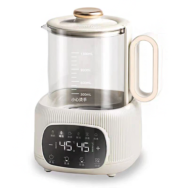Desain Kapasitas 1,3L Mesin Modulator Susu Penghangat Botol Bayi 3in1 Mixer Susu dan Ketel dengan Fungsi Penghilang Klorin