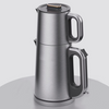 Alat Dapur Terlaris Pembuat Teh Samovar Turki Listrik Untuk Ketel Teh 2.0l Dengan Pot Teh 