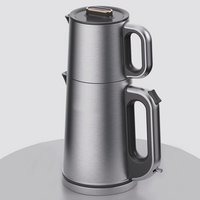 Mesin Teko Teh Listrik Samovar Ketel Listrik Dapur Pintar 2,0L dengan Set Baki Kontrol Suhu