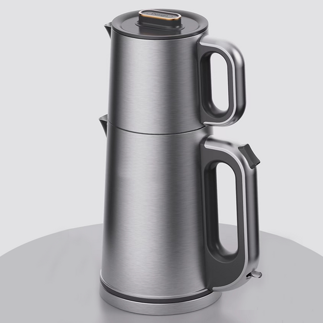 Mesin Teko Teh Listrik Samovar Ketel Listrik Dapur Pintar 2,0L dengan Set Baki Kontrol Suhu
