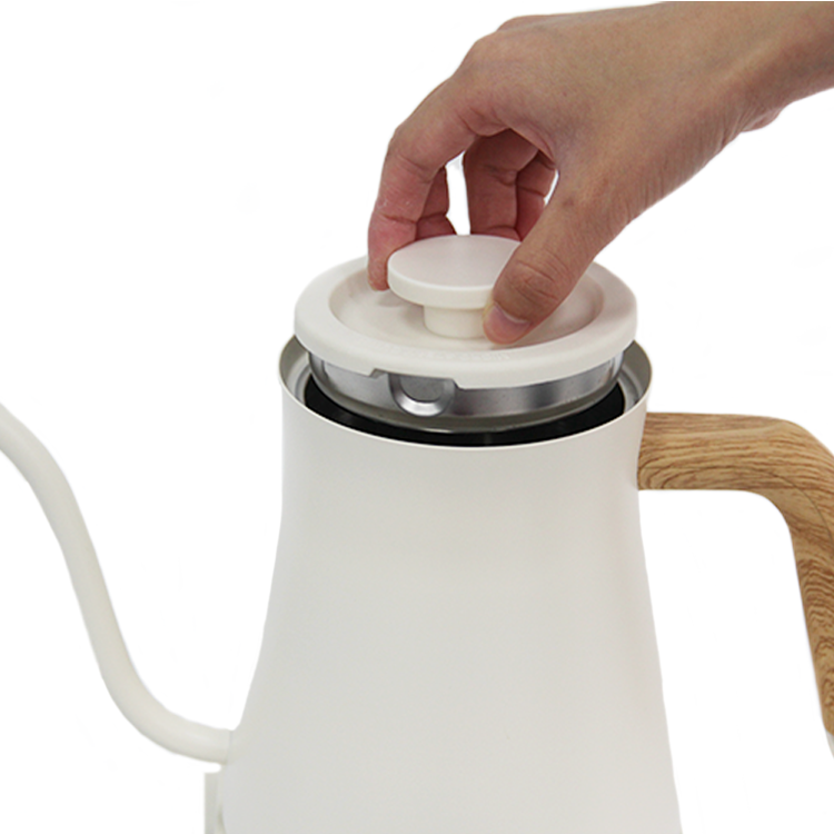 Desain Baru Ketel Gooseneck Termos Peralatan Rumah Tangga Ketel Listrik Gooseneck Baja Tahan Karat Tuangkan Di Atas Teh Kopi