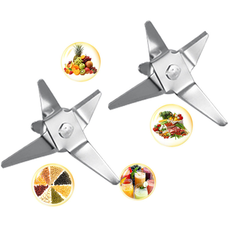 Pedagang grosir Silver Crest 1000W Blender Penggantian Bilah Jus Buah Ice Bilah 4 Bilah untuk Blender untuk Blender