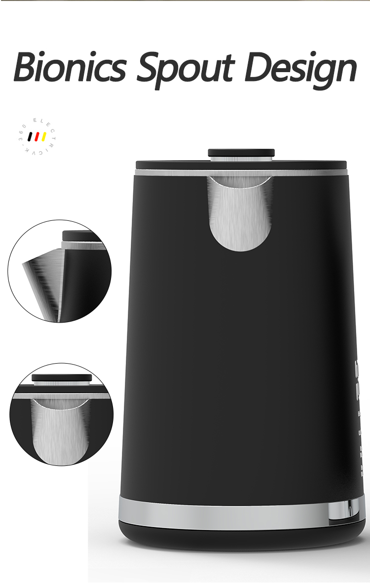 Peralatan Rumah Desain Baru Electric Keitle Factory Borosilicate Glass Tea Maker Double Wall Glass Tea Ketel untuk Teh Tinggi