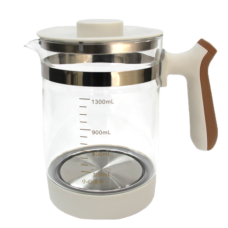 Kualitas Tinggi 1.3l Teh Panas Ketel Termostat Modulator Formula Susu Hangat Kaca Ketel Listrik