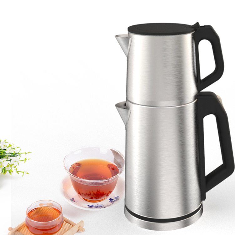  Dapur Pintar 2.0L Ketel Listrik Samovar Mesin Teko Teh Listrik dengan Set Baki Pengatur Suhu