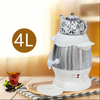 Samovar Listrik 2-in-1 Enamel Keramik Putih 5 Liter Teko Teh Pembuat Teh Samovar Listrik Rusia Turki Bergaya