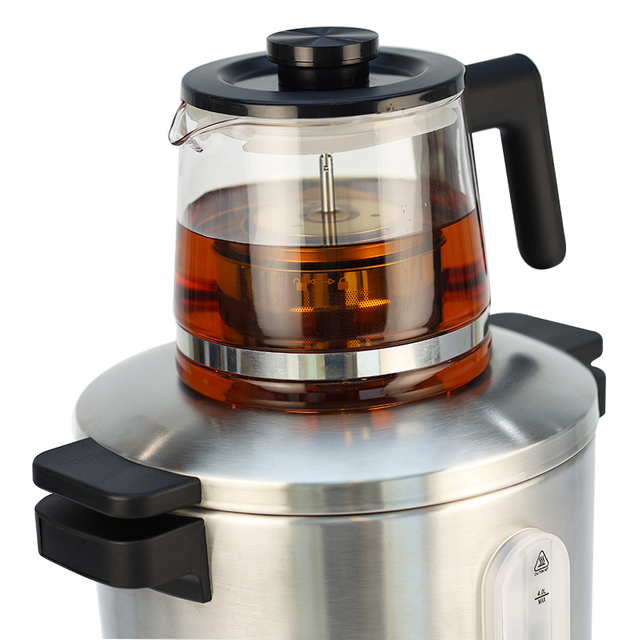 Peralatan Rumah Tangga Pembuat Teh Samovar Listrik SUS 304 Bahan Stainless Steel Grosir Ketel Teh Listrik Ketel Samovar