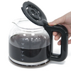 650W Mati Otomatis 1,5L 5-10 Cangkir Pembuat Kopi Espresso Tetes Listrik Hitam