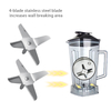 Mesin Memasak Bilah Mixer Komersial Bagian 304 Bagian Mixer Penggantian Stainless Steel untuk Blade Juicer Rumah Tangga 
