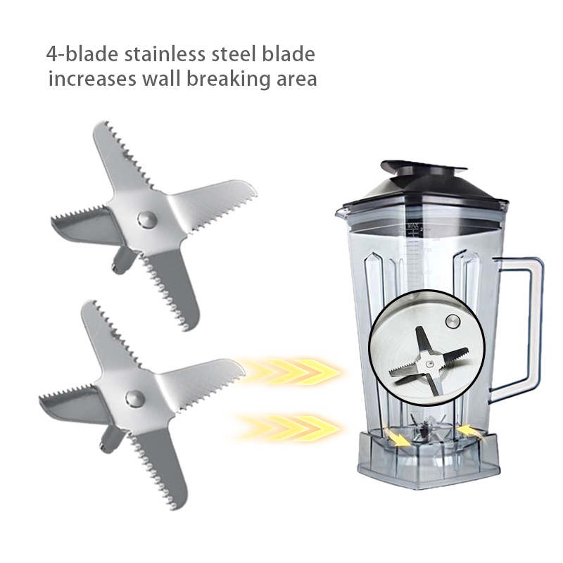 Mesin Memasak Bilah Mixer Komersial Bagian 304 Bagian Mixer Penggantian Stainless Steel untuk Blade Juicer Rumah Tangga 